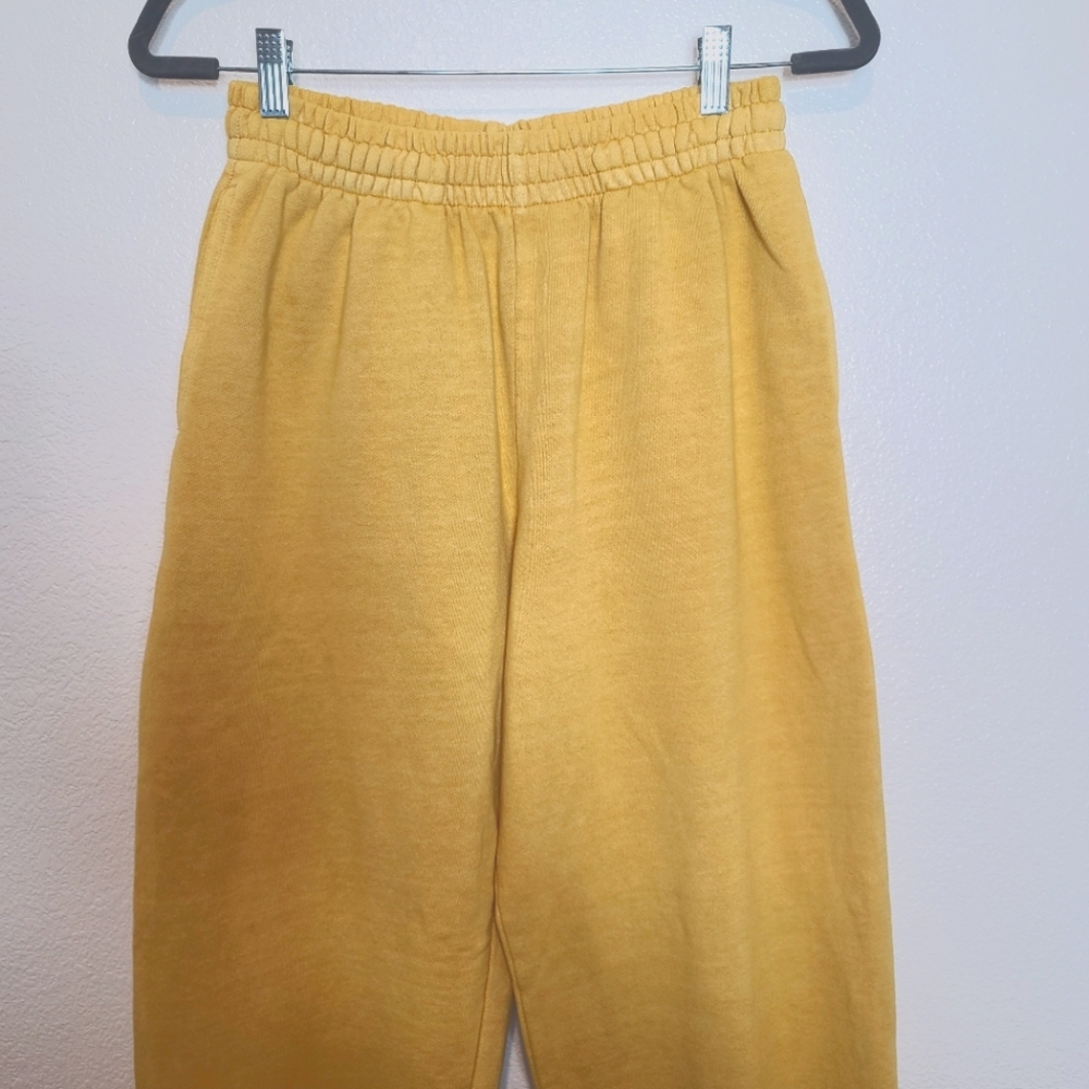 URBAN OUTFITTERS BDG Men's Bonfire French Terry Jogger Sweatpants Yellow… - Picture 5 of 13